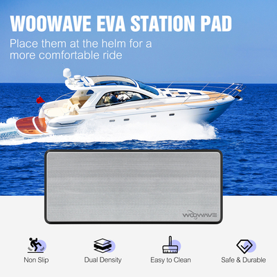 23''*8'' Marine Grade EVA Deck Grip Mat Custom Non-slip Waterproof Step Pad by WOOWAVE