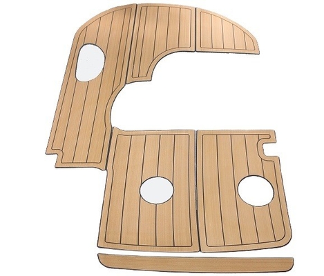 2400mm * 800mm Woowave Marine Boat Decking Modern Design Customized with 3M Adhesives