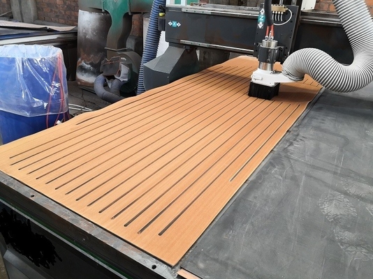 2400mm * 800mm Woowave Marine Boat Decking Modern Design Customized with 3M Adhesives