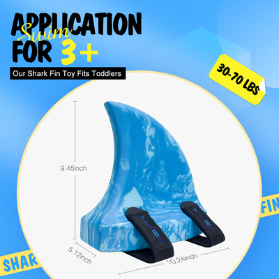 Blue EVA Float Product Beginner Kick Board Swimming Trainer with Adjustable Belts
