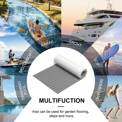 6mm Thickness Multi-colored EVA Foam Fauk Teak Sheet for Customized Boat Decking