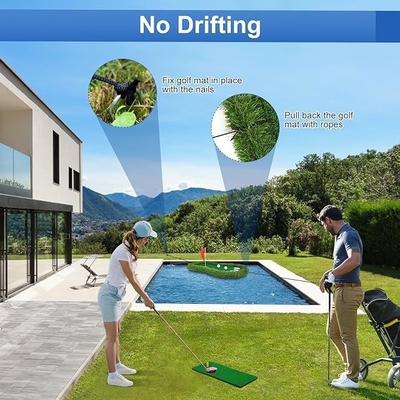 Experience Realistic Putting at Home with Woowave Outdoor Float Putting Mat Cages Mats