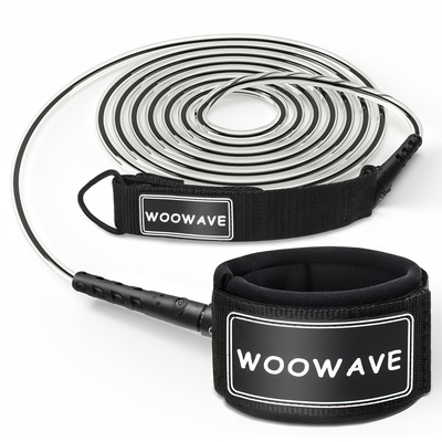 0.16-0.4kg SUP and Kayak Paddle Board Surf Leash with Single Layer Padded Wrist Strap