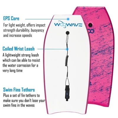 End Roller Print Bodyboard Super Light Surfboard Paddle Board with 1.96 Inch Thickness