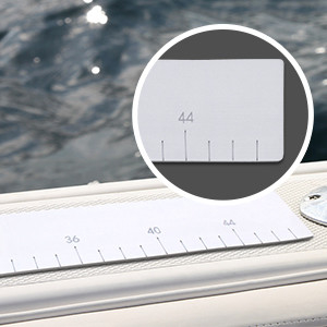Handline Fishing WOOWAVE EVA Fish Ruler Foam Rolling Adhesive Fish Measuring for Ocean