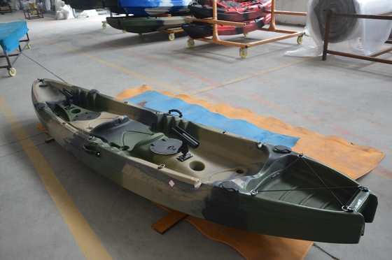 Load Capacity 300kgs/661lbs Army Green Tandem Kayak for Lakes Rivers Fishing Woowave