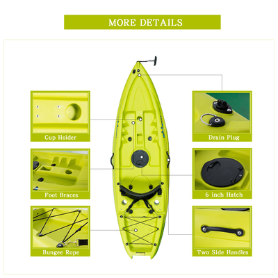 Woowave 2.2m Children Kid Sea Kayak Canoe with Accessories 14kgs/31lbs Paddlers Max 1