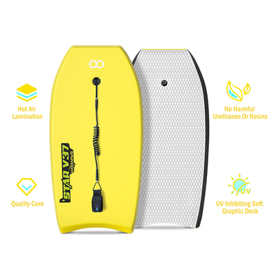 Folding Leash Plug WOOWAVE Lightweight 2.14lbs Surfboard with Board Width 20.9 Inch