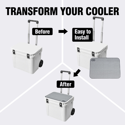 Customize EVA Foam Mat Cooler Pads for Cooler Box Grey Wood Color Hiking Accessories