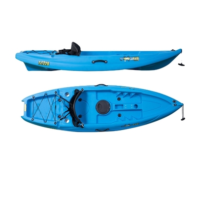220*66*25cm 1 Person Kayak Family Fishing Plastic Kayak with Kayak Seat NO Inflatable
