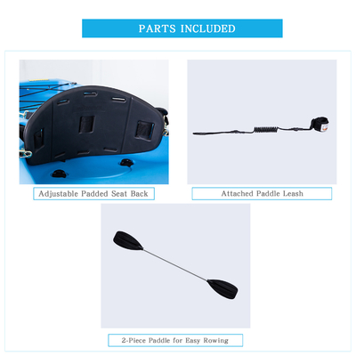 220*66*25cm 1 Person Kayak Family Fishing Plastic Kayak with Kayak Seat NO Inflatable