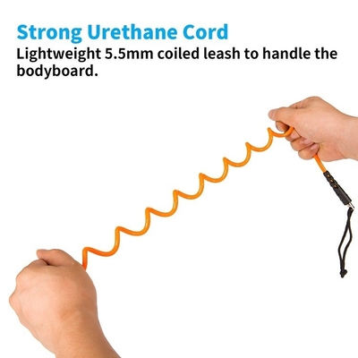 OEM Surf Leash Leg Rope with Polyurethane Coil For Surfboards and SUP Boards