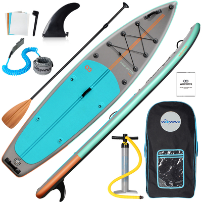 11'6&quot;X31'5&quot;X6&quot; Inflatable Stand Up Paddle Board for Lakes Rivers Ultra Stable Design