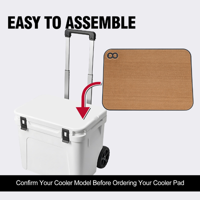 22 Inch EVA Foam Pad Teak Decking Flooring Non Slip Cooler Pad for YETI Roadie 60