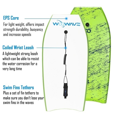 Kids' EVA Surf Bodyboard with Leash Rider Height 4'-5'7'' 120cm-170cm Custom Design