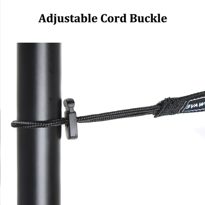 Rubber Logo Woowave Multi color Fishing Kayak Paddle Leash with Coiled Rope 61.42inch