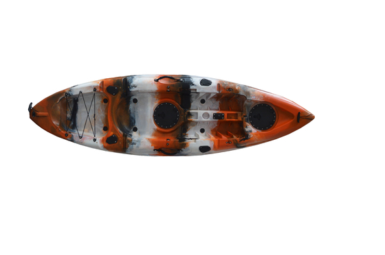 2.7M Single One Person Canoe Kayak Fishing Kayaks with 130kgs/287lbs Load Capacity