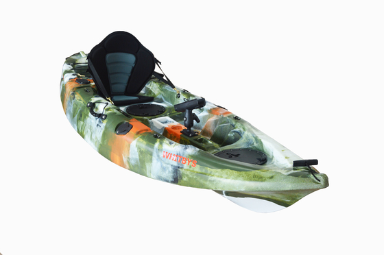 2.7M Adult Canoe Kayak Sit On Top Plastic Fishing Sea Kayak 20kgs/44lbs NO Inflatable