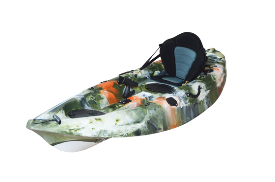 2.7M Adult Canoe Kayak Sit On Top Plastic Fishing Sea Kayak 20kgs/44lbs NO Inflatable