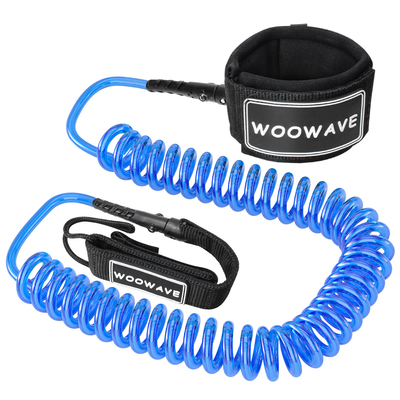 Custom Logo Coiled Leash for Surfing Surfboard Woowave Upgrade Used For Wind surfing