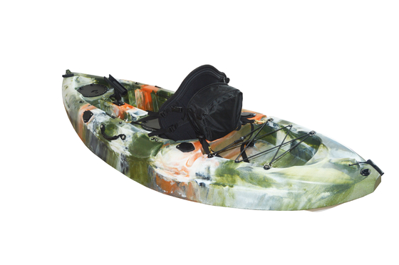 2.7M Adult Canoe Kayak Sit On Top Plastic Fishing Sea Kayak 20kgs/44lbs NO Inflatable