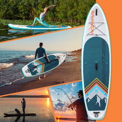 10'2'' ISUP Inflatable Paddleboard for Lakes Rivers Unisex Occasion Applicable People