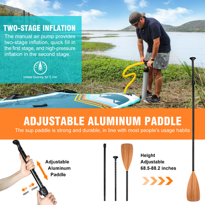 Stand Up Surf Race Board 11'6'' Inflatable Paddle Board with Pump and 10kgs Weight