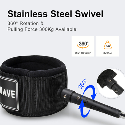 Upgrade Your Surfboard Leash to Woowave OEM Straight Leash for Sup and Stand Up Paddle
