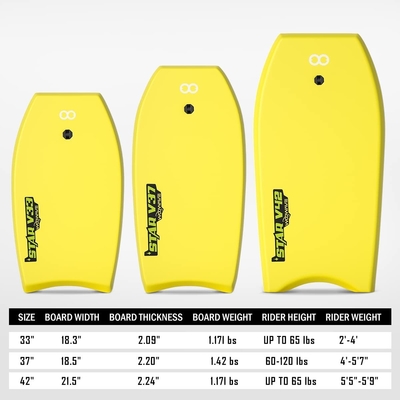 Kids Surfing Surfboard with Hand Leash BLUE/YELLOW/GREEN WOOWAVE Good EPS core Shortboard