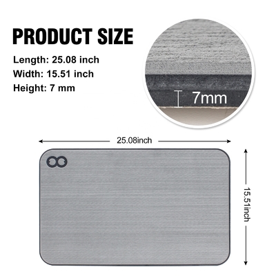 25.08*15.51inch Grey Teak EVA Foam Pad Waterproof Mat for Cooler Box Insulation Pads