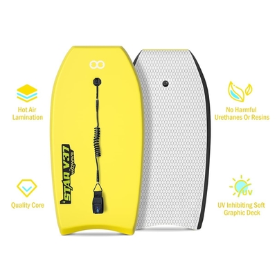 37'' EPS Core Bodyboard Woowave Surfboard for Pool Float and Surfing Experience