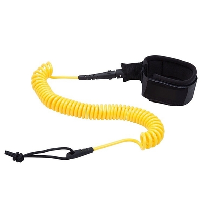 Surfboard Leash Durable Coiled Surfing Leash Leashes For Surf Leg Rope Knee Rope Black