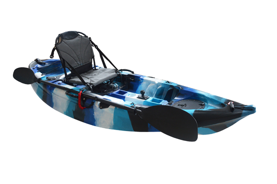 Discover the Beauty of Lakes Rivers with Our Blue Camouflage 2.7m Single Person Kayak