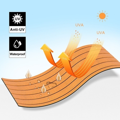 Waterproof Boat Flooring EVA Foam Sheet for Yacht Decking in Brush Grooved Surface