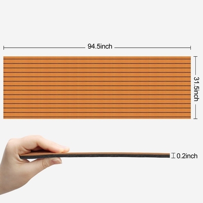 Waterproof Boat Flooring EVA Foam Sheet for Yacht Decking in Brush Grooved Surface