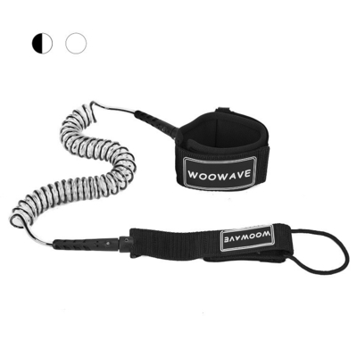 Stand Up Paddle Board Surfing Leash Straight/Coil Cord and 5.5mm/7mm/8mm Diameter