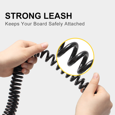 WOOWAVE Coiled Paddle Board Leash Your Ultimate Safety Solution for Lakes Rivers