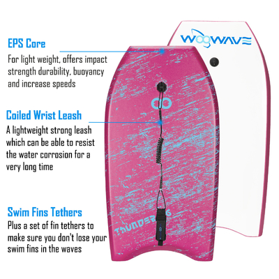IXPE XPE Body Boarding for Kids and Adults 1.96 Inch Thick Lightweight Foam Material