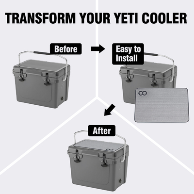Transform Cooler Box with Nonslip EVA Pads For RTIC 20 and More