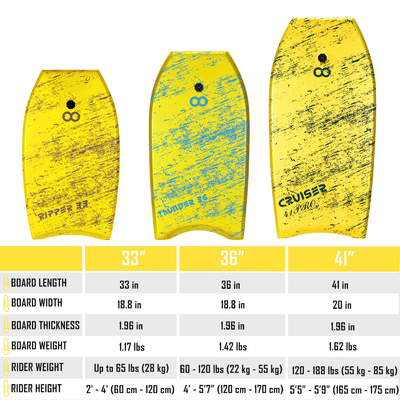 36&quot; XPE Bodyboards for Kids Board Width 18.8 Inch Comfortable and Easy to Carry