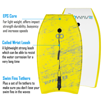 33inch XPE Body Board for Beach Kids Surfing Rider Height 2'-4' 60cm-120cm XPE Material