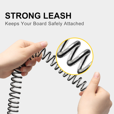 Rubber Logo Surfing Leg Rope for Lakes Rivers WOOWAVE Sup Paddle Board Surfing Leash
