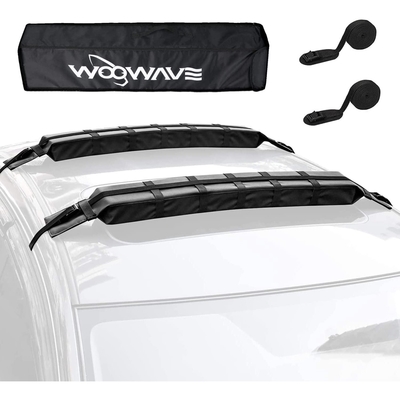 Universal Car Rack for Kayak/Surfboard Black Load Capacity 65kgs Kayak/Surfboard Roof Rack