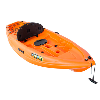 LLDPE/HDPE Material 2.2m Orange Kayak Canoe for Water Sports and Family Fun