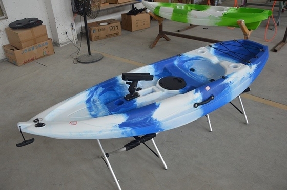 Professional Fishing 2.2M Blue Sit On Top Kayak with Pedal and 60kgs/132lbs Load Capacity