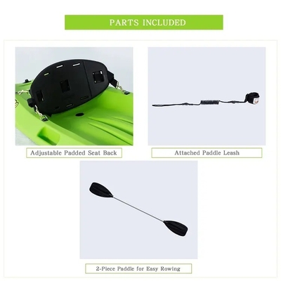 Modular Pedal Fishing Kayak Easy Splicing Design for 1-2 People Fits Fishing Needs