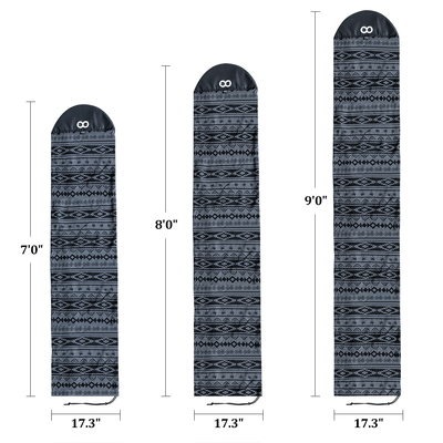7' 8' 9' Wakesurf Occasion Woowave Surfboard Sock Cover Customized Design Boardsock