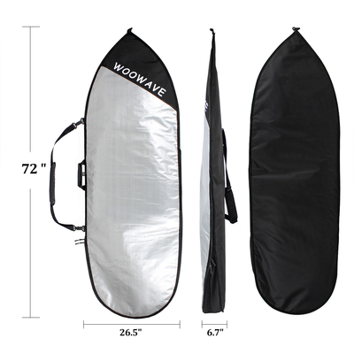 Ocean Waters Surfboard Bag Cover Fits Six-Foot Boards with Fins and Keeps Them Safe