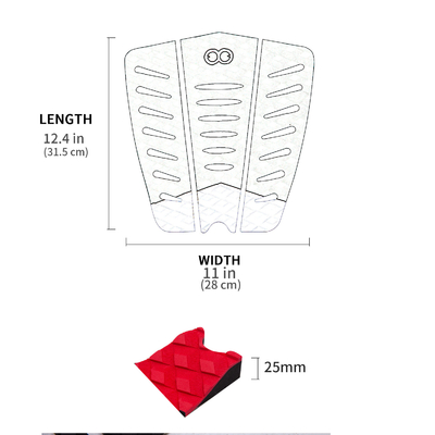 Soft Marine Grade EVA Surfboard Traction Pads in Custom Pantone Color for Maximum Grip