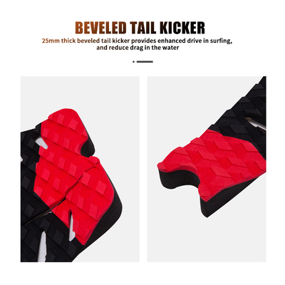 Soft Marine Grade EVA Surfboard Traction Pads in Custom Pantone Color for Maximum Grip